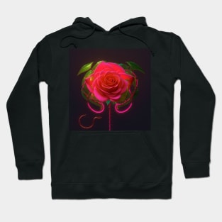 Glowing Rose 4 Hoodie